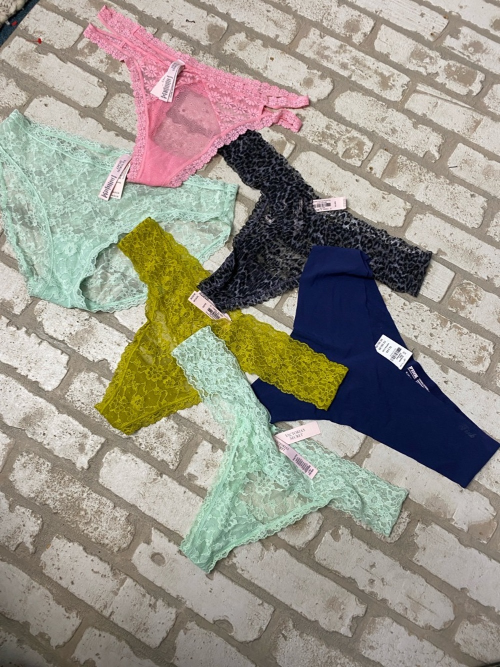 Assorted Lace Women’s Underwear - Mint, Pink, Navy, Olive, Leopard